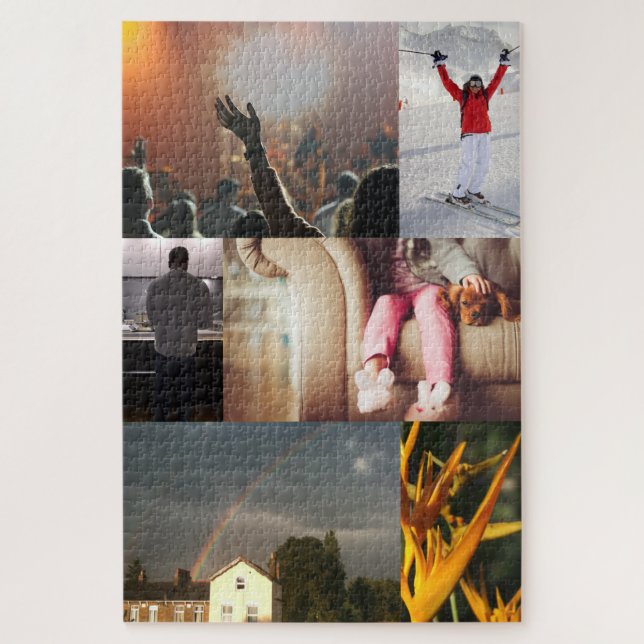 Personalized Photo Collage Jigsaw Puzzle (Vertical)