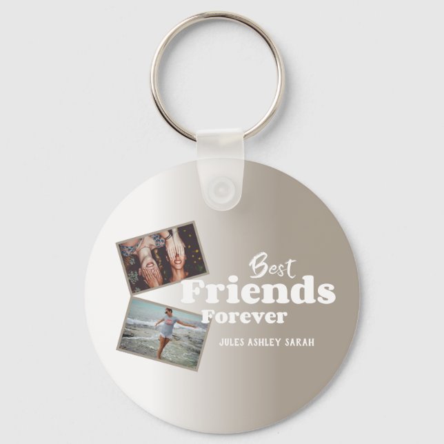 Personalized Photo Collage Keychain (Front)