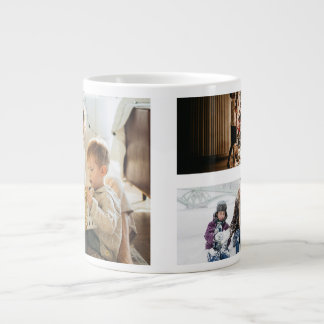 Personalized Photo Collage Large Coffee Mug