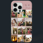Personalized Photo Collage Monogram iPhone 15 Pro Max Case<br><div class="desc">Personalized Photo Collage Monogram iPhone Case</div>