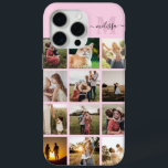 Personalized Photo Collage Monogram iPhone 15 Pro Max Case<br><div class="desc">Personalized Photo Collage Monogram iPhone Case</div>