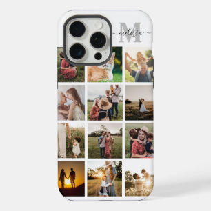 Personalized Photo Collage Monogram iPhone 15 Pro Max Case
