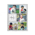Personalized Photo Collage Monogrammed Grey Gift