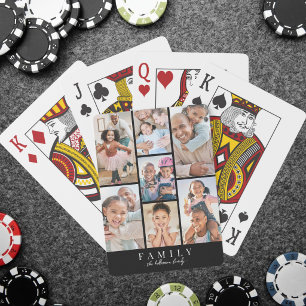 Personalized Photo Collage Playing Cards