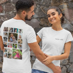 Personalized Photo Collage T-Shirt<br><div class="desc">This photo collage tshirt has 18 photos,  can be for him or her,  is perfect for any occassion. The tshirt is easy to personalize and the font styles,  size and font colour can be changed by clicking on the customize further link after personalizing.</div>