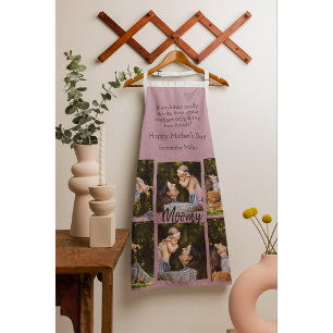 Personalized Photo Collage   Text - Kitchen Apron