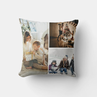 Personalized Photo Collage Throw Pillow