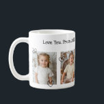 Personalized Photo Collage We Love You Text Mug<br><div class="desc">Customizable photo mug, the perfect gift for moms and grandmas alike! With space for four cherished photos and the option to personalize the text, this mug allows you to create a truly unique and heartfelt gift. Whether celebrating Mother's Day, a birthday, or simply expressing your love and appreciation, our photo...</div>