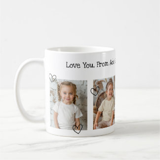 Personalized Photo Collage We Love You Text Mug