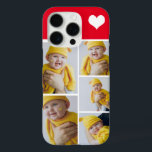 Personalized Photo Collage With Heart iPhone 16 Pro Case<br><div class="desc">Make a Personalized Photo keepsake phone case with love heart detail from Ricaso - add your own photographs - photo collage keepsake gifts

available for many styles - choose your option in the drop down menu</div>
