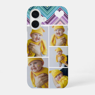 Personalized Photo Collage With Heart iPhone 16 Case