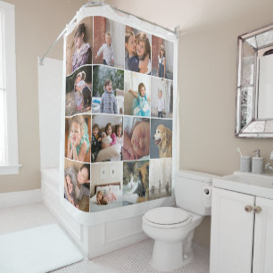 Personalized photo collage with sixteen photos