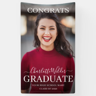 Personalized Photo Congrats Graduate Banner