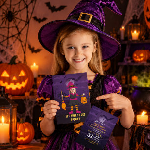 Personalized Photo Costume Party Halloween Kids Invitation