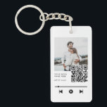 Personalized Photo Couple Love Song Keychain<br><div class="desc">Personalized Couple Photo Love Song Keychain. Custom romantic gift for girlfriend,  anniversary or valentines day.</div>