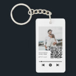 Personalized Photo Couple Love Song Keychain<br><div class="desc">Personalized Couple Photo Love Song Keychain. Custom romantic gift for girlfriend,  anniversary or valentines day.</div>