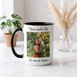 Personalized Photo Couples Mug Custom Anniversar