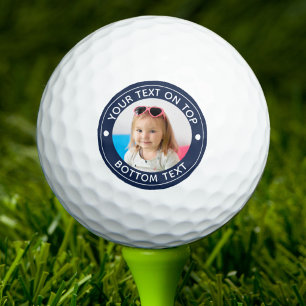 Personalized Photo Custom Colour and Text Golf Bal Balls