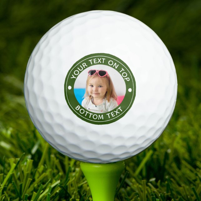 Personalized Photo Custom Colour and Text Golf Balls (Creator Uploaded)