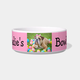 Personalized Photo Custom Colour Dog Bowl
