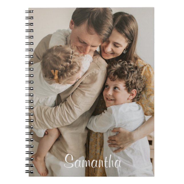 personalized photo custom name notebook (Front)