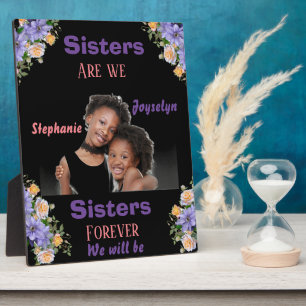 Personalized photo custom name sister's plaque