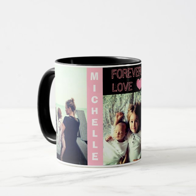 Personalized photo custom personal text mug (Front Left)