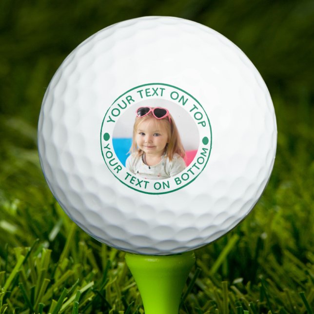 Personalized Photo Custom Text and Colour Golf Balls (Creator Uploaded)