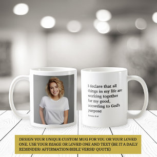 Personalized Photo & Custom Text/ Bible Verse Tea Coffee Mug