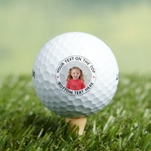 Personalized  Photo Custom Text Golf Balls
