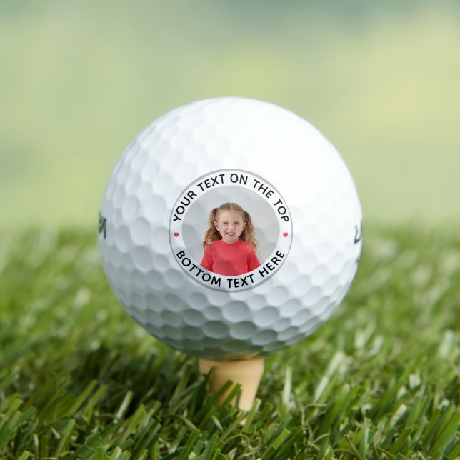 Personalized  Photo Custom Text Golf Balls (Insitu Tee)