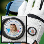 Personalized Photo Custom Text Golf Glove<br><div class="desc">Create a unique, personalized golf glove with your photo and custom text in your choice of colours (shown in blue) for the golf enthusiast you know. ASSISTANCE: For help with design modification or personalization, colour change, resizing, transferring the design to another product or if you would like coordinating items, contact...</div>