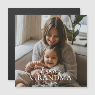 Personalized Photo & Custom Text Grandma Since - 