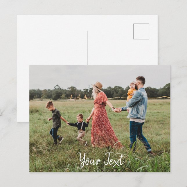 Personalized Photo & Custom Text Template (Front/Back)