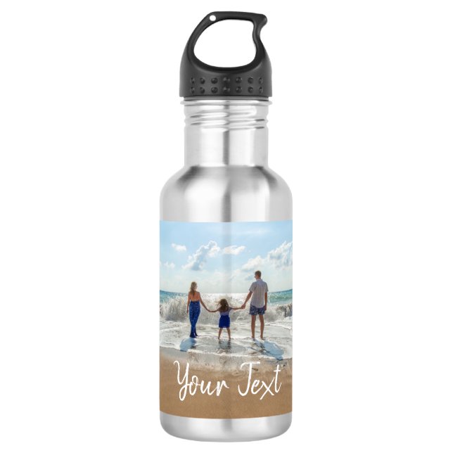 Personalized Photo & Custom Text Template   532 Ml Water Bottle (Front)