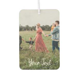 Personalized Photo & Custom Text Template Air Freshener