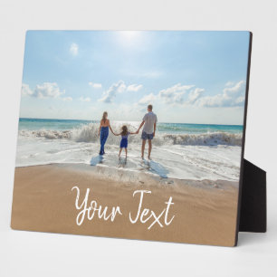 Personalized Photo & Custom Text Template Plaque