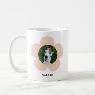 Personalized Photo Daisy Coffee Mug