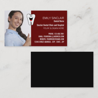 Personalized Photo, Dentistry, Dentist Business Card