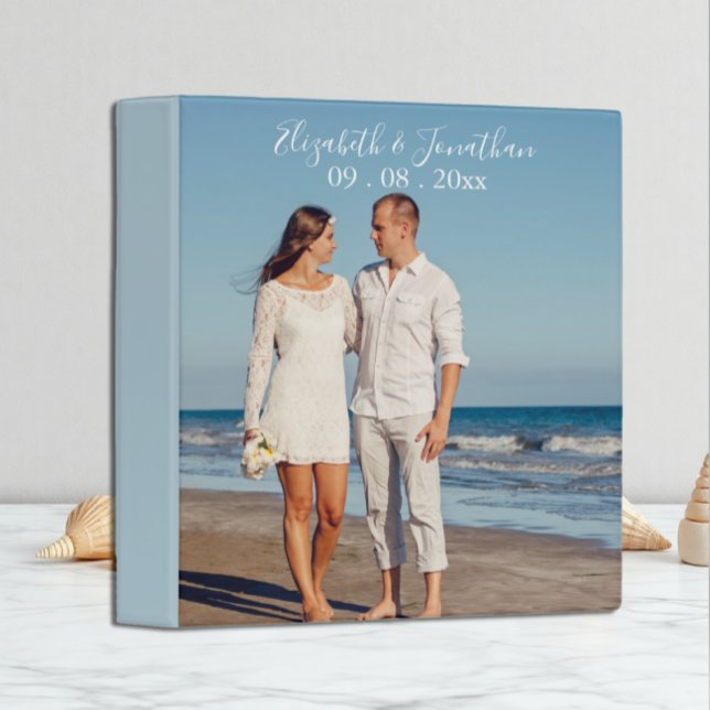 Personalized Photo Destination Wedding Album Binder (Creator Uploaded)