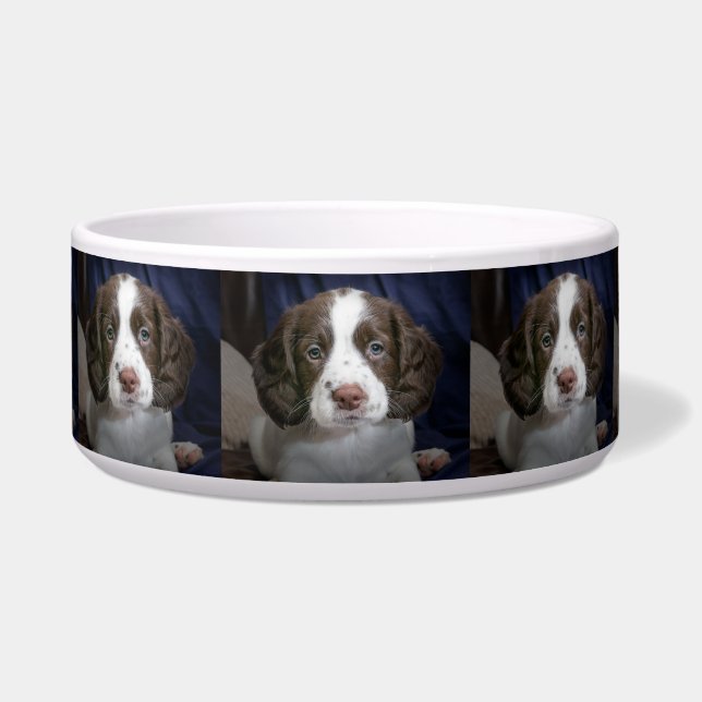 Personalized Photo Dog  Food Bowl (Front)