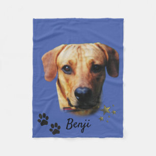 Personalized Photo Dog picture Throw Blanket