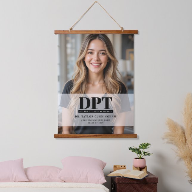 Personalized Photo DPT Doctor of Physical Therapy Hanging Tapestry (Bedroom)