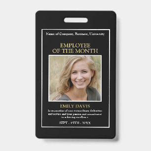 Personalized Photo - Employee Award Badge