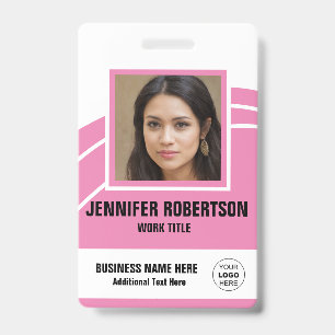 Personalized Photo Employee Badge