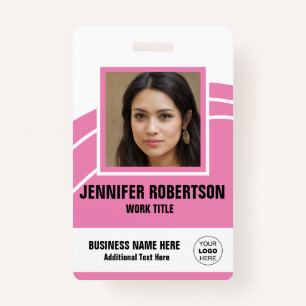 Personalized Photo Employee Badge