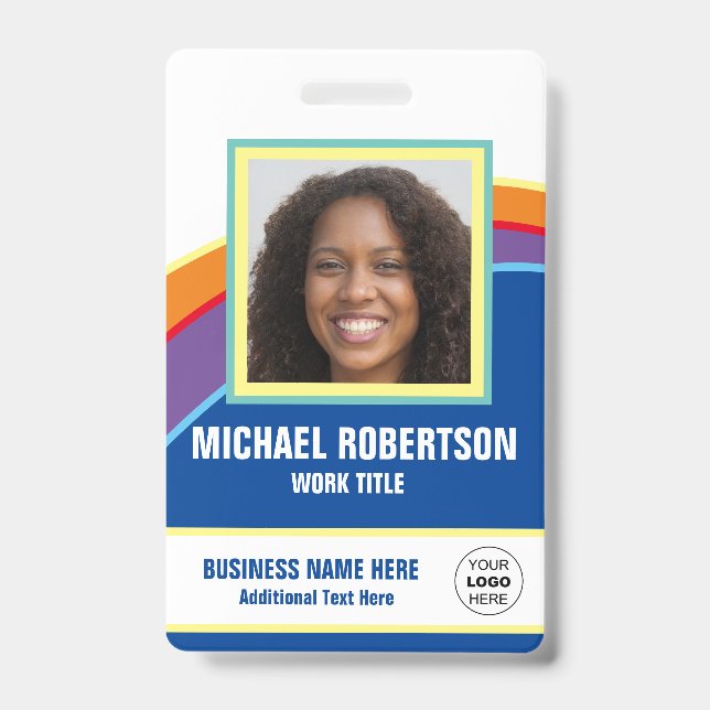 Personalized Photo Employee Badge (Front)