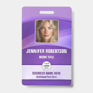 Personalized Photo Employee Badge