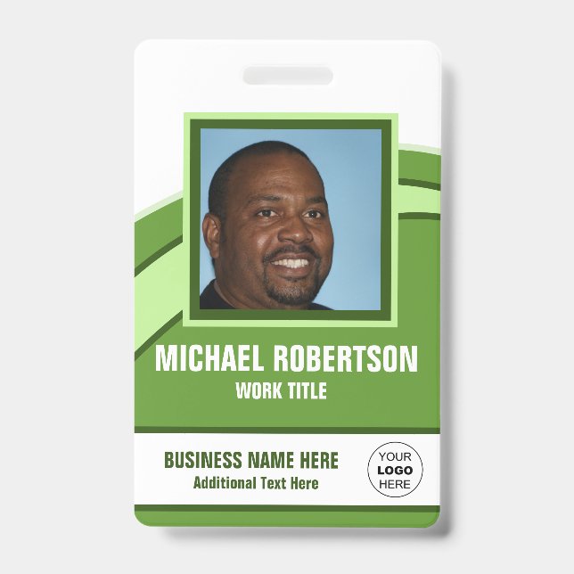 Personalized Photo Employee Badge (Front)
