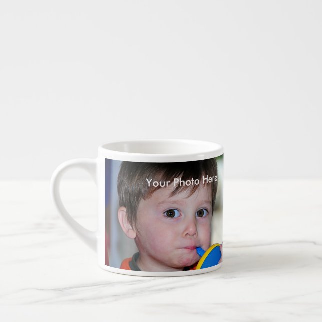 Personalized Photo Espresso Mug (Left)